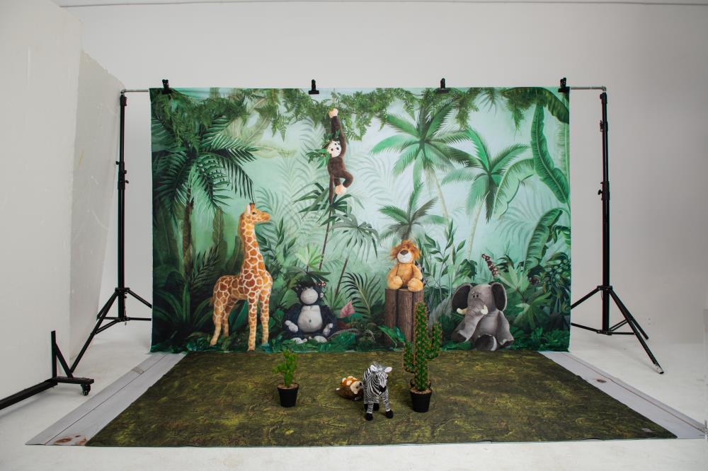 Kate Cake Smash Jungle Animals Backdrop Designed by Emetselch - Image 8