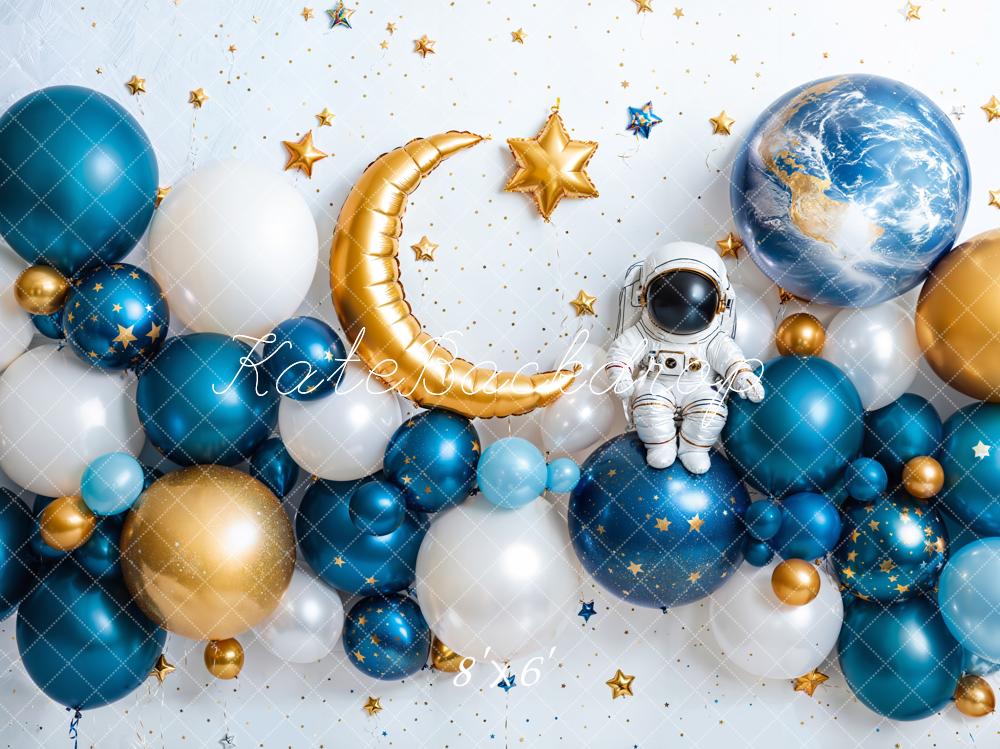 Kate Cake Smash Space Astronaut Balloon Backdrop Designed by Emetselch - Image 3