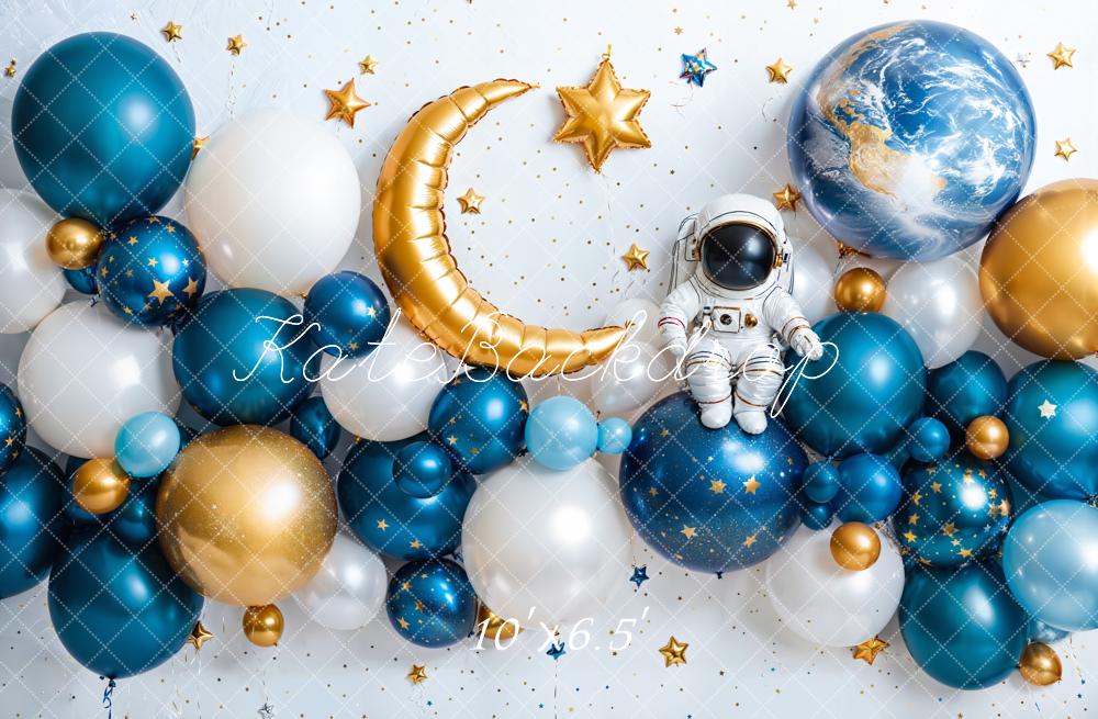 Kate Cake Smash Space Astronaut Balloon Backdrop Designed by Emetselch - Image 4