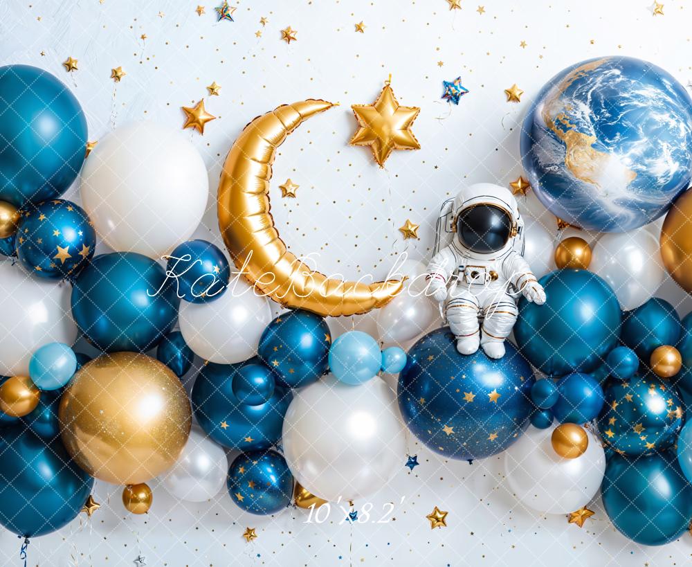 Kate Cake Smash Space Astronaut Balloon Backdrop Designed by Emetselch - Image 5