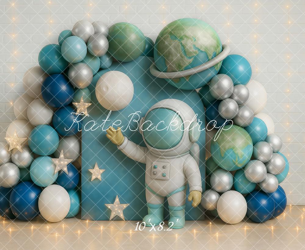Kate Cake Smash Space Astronaut Balloon Backdrop Designed by Ashley Paul - Image 5