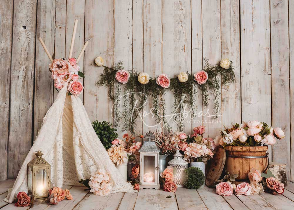 Kate Cake Smash Summer Floral Backdrop Designed By Rose Abbas - Image 2