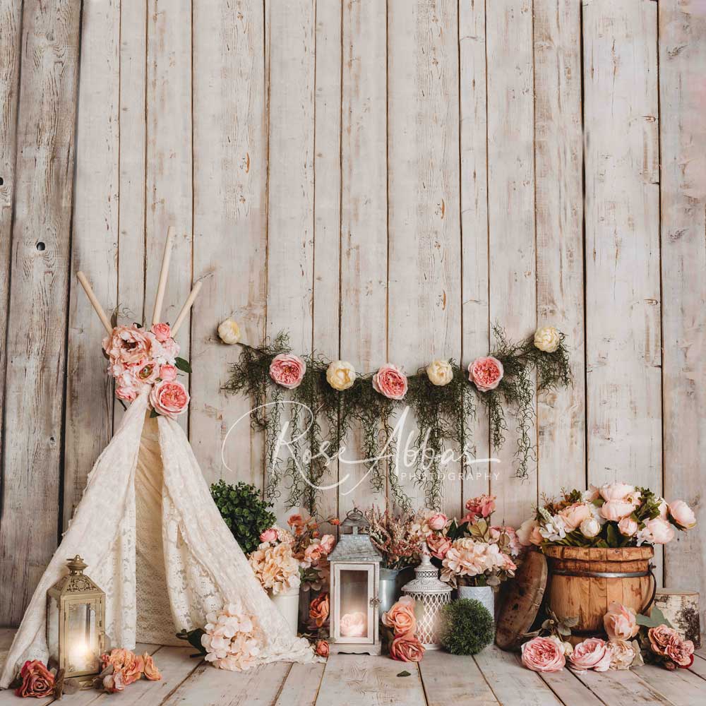 Kate Cake Smash Summer Floral Backdrop Designed By Rose Abbas - Image 4