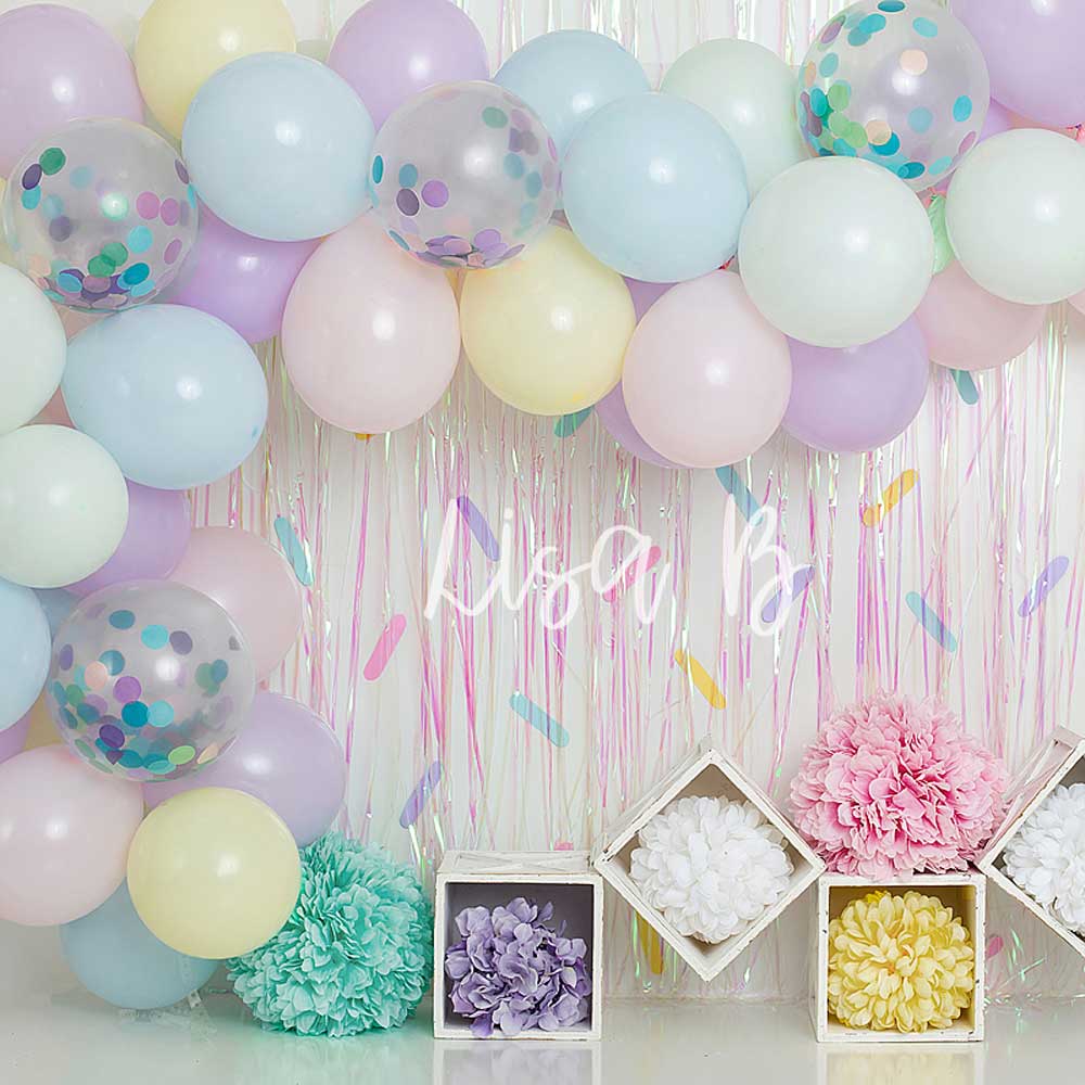 Kate Cake Smash Sprinkles Birthday Children Backdrop for Photography Designed by Lisa B - Image 2