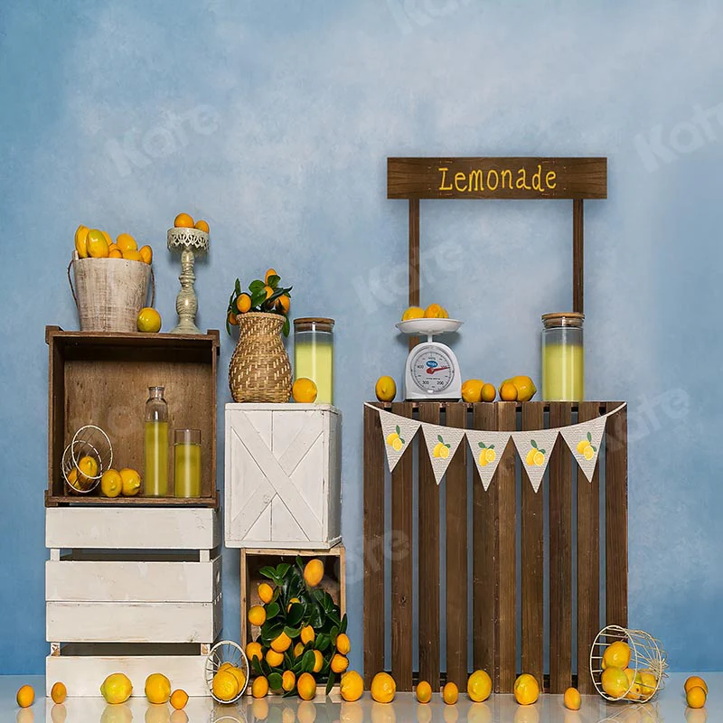 Kate Cake Smash Summer Backdrop Lemon shop Designed by Emetselch - Image 4