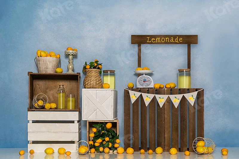 Kate Cake Smash Summer Backdrop Lemon shop Designed by Emetselch - Image 5