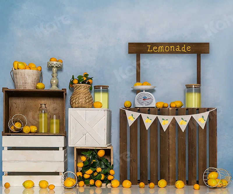 Kate Cake Smash Summer Backdrop Lemon shop Designed by Emetselch - Image 6