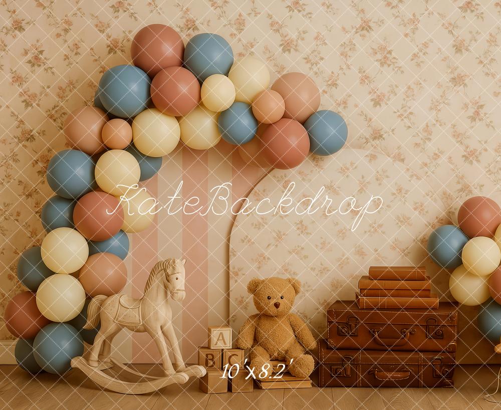 Kate Cake Smash Teddy Bear Balloon Backdrop Designed by Patty Robert - Image 3