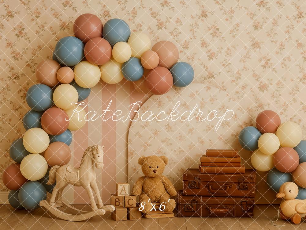 Kate Cake Smash Teddy Bear Balloon Backdrop Designed by Patty Robert - Image 5