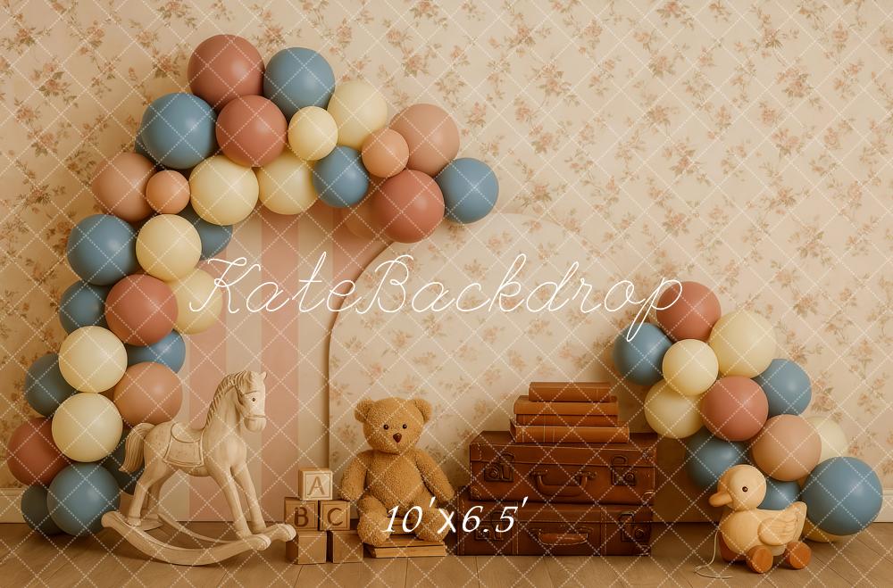 Kate Cake Smash Teddy Bear Balloon Backdrop Designed by Patty Robert - Image 6