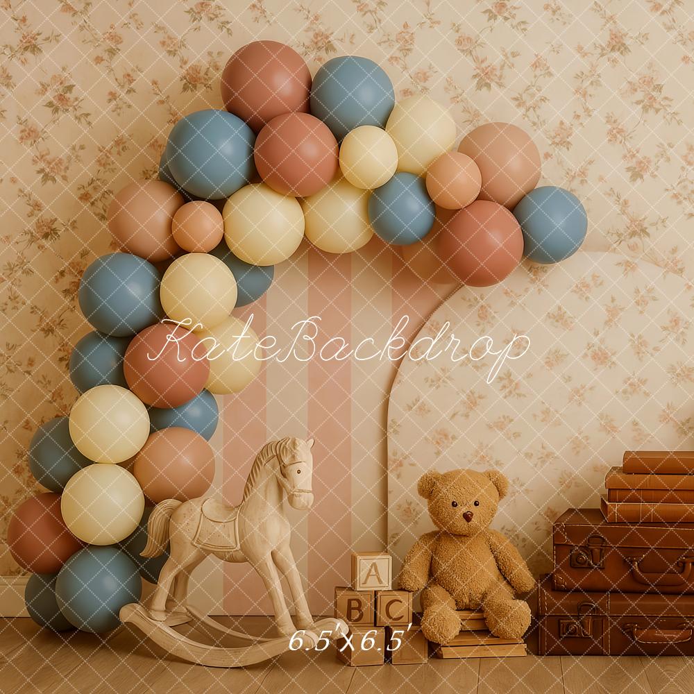 Kate Cake Smash Teddy Bear Balloon Backdrop Designed by Patty Robert - Image 7