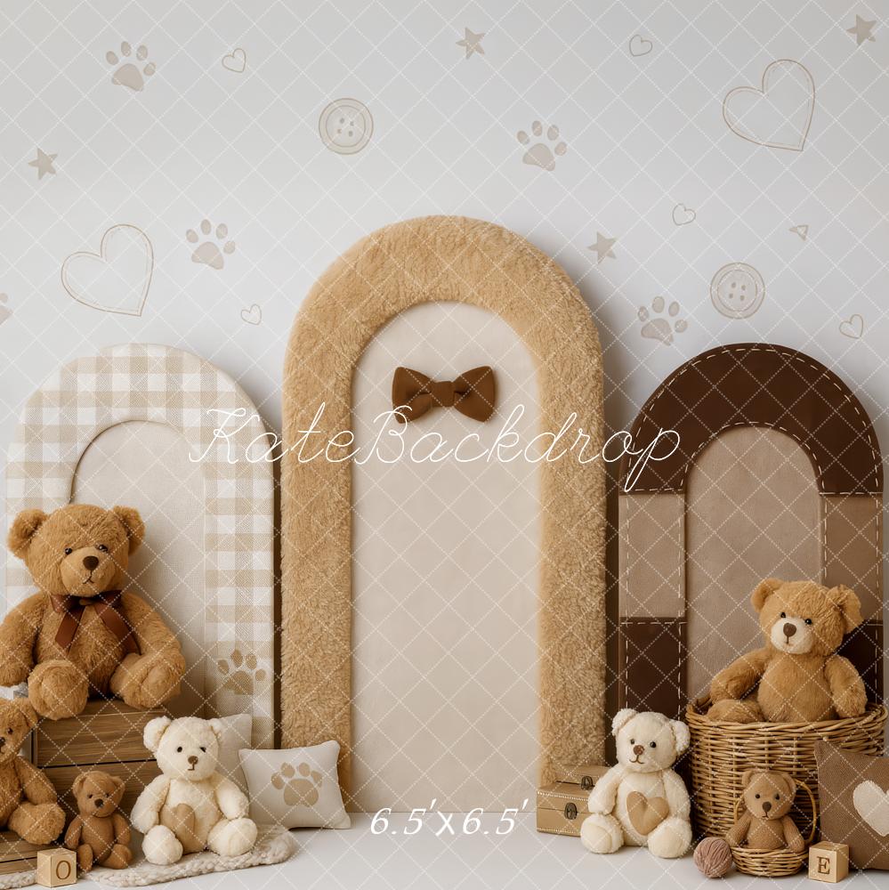 Kate Cake Smash Teddy Bear Cozy Arch Backdrop Designed by Patty Robert - Image 2