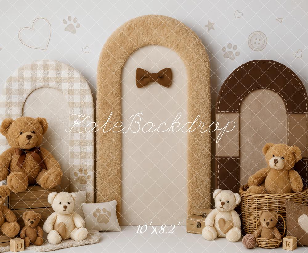 Kate Cake Smash Teddy Bear Cozy Arch Backdrop Designed by Patty Robert - Image 5