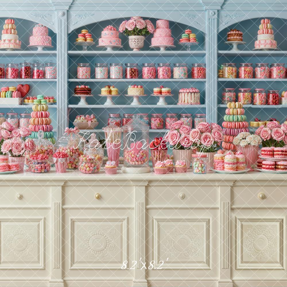Kate Cake Sweets Blue Cabinet Backdrop Designed by Emstselch - Image 5