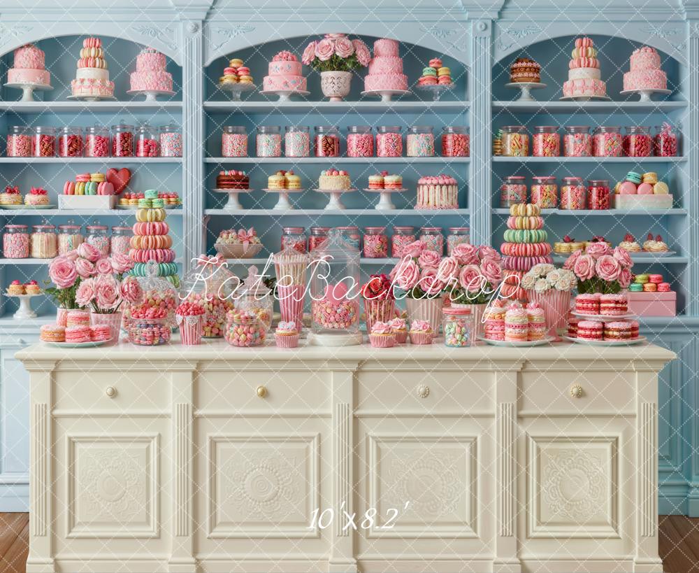 Kate Cake Sweets Blue Cabinet Backdrop Designed by Emstselch - Image 6