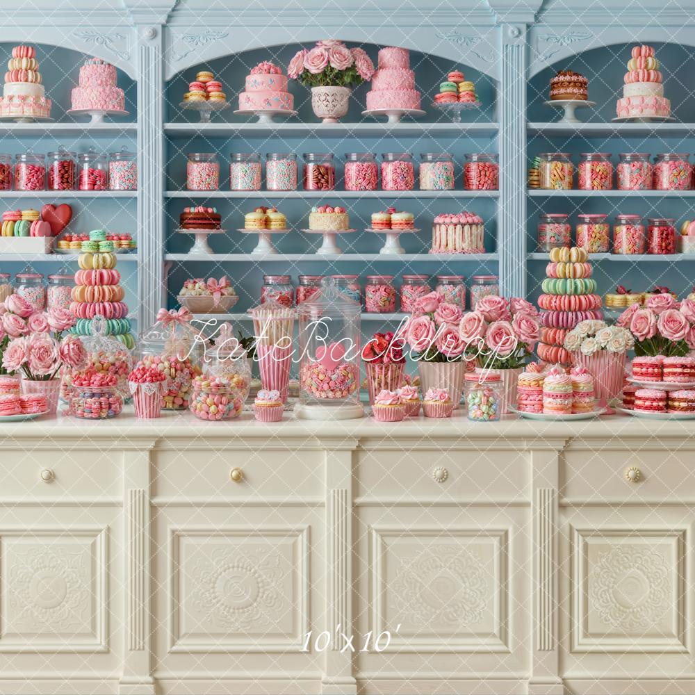 Kate Cake Sweets Blue Cabinet Backdrop Designed by Emstselch - Image 7