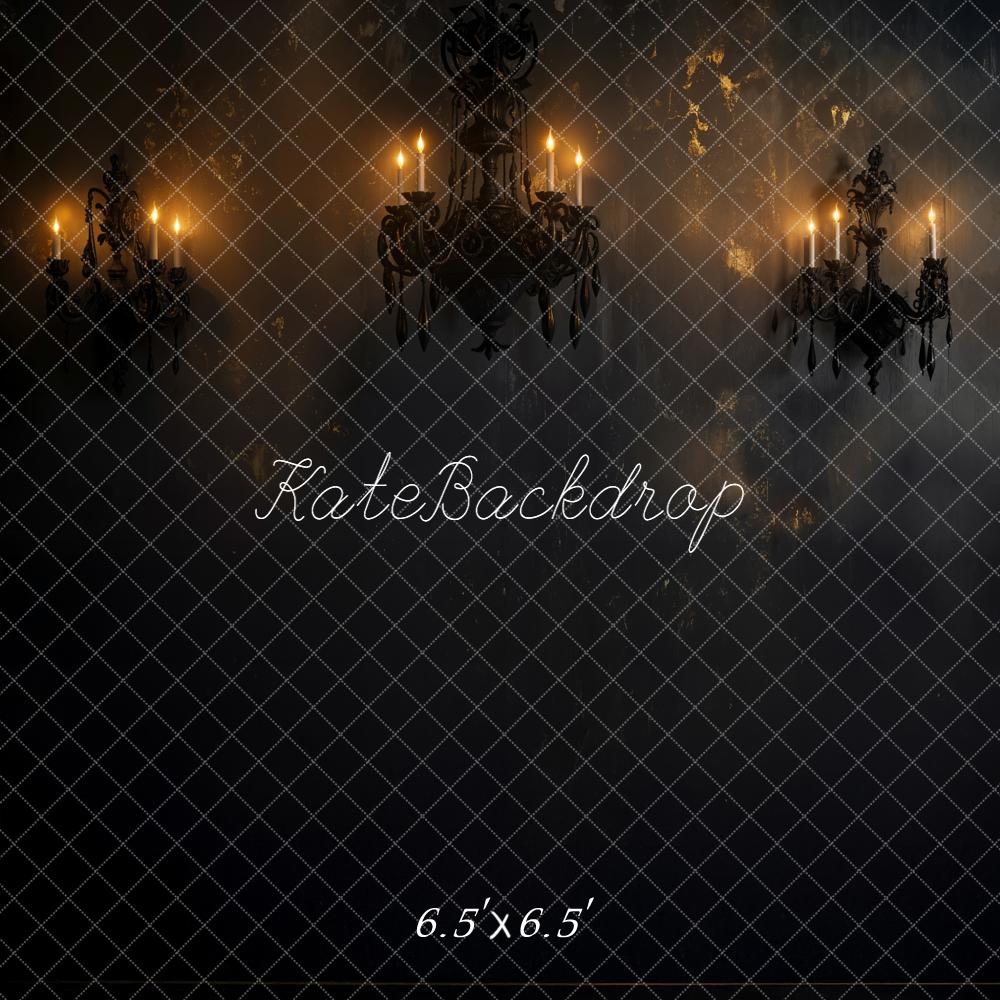 Kate Candle Chandeliers Grunge Wall Backdrop Designed by Emetselch - Image 2