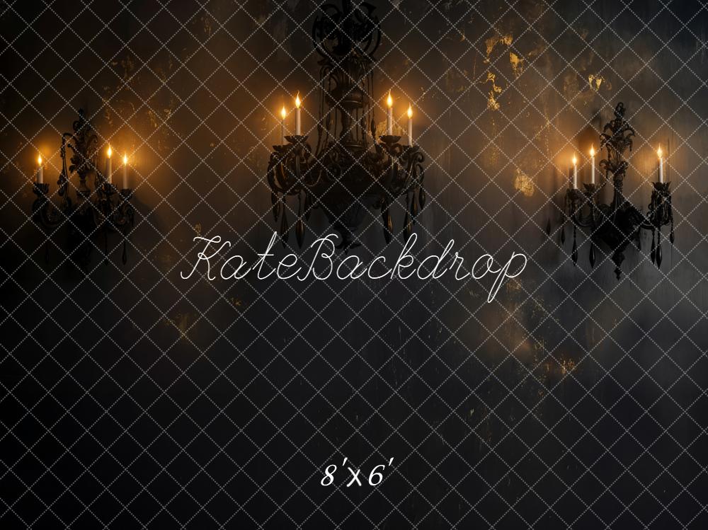 Kate Candle Chandeliers Grunge Wall Backdrop Designed by Emetselch - Image 3