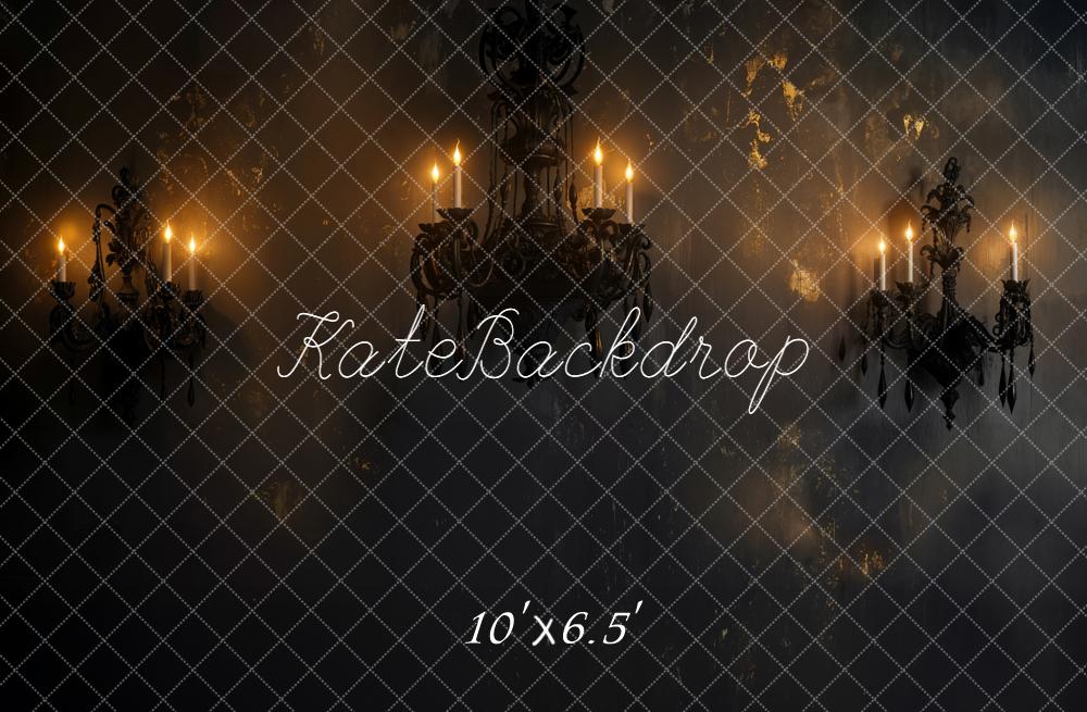 Kate Candle Chandeliers Grunge Wall Backdrop Designed by Emetselch - Image 4