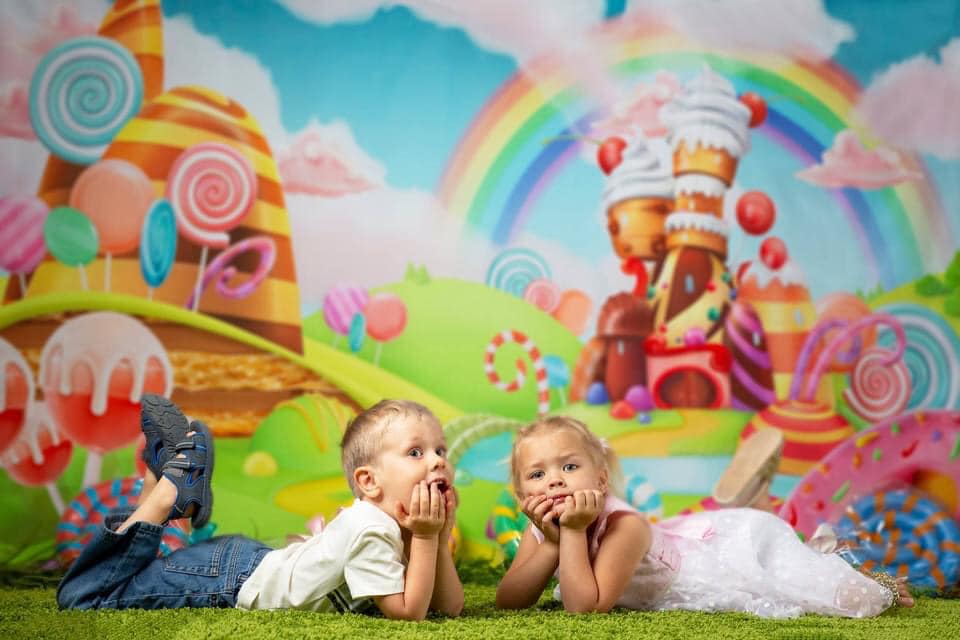 Kate Candy Animation World Backdrop for Children Photography - Image 3