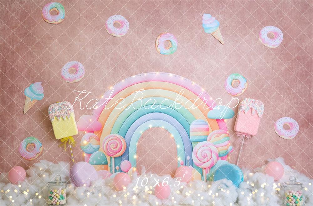 Kate Candy Rainbow Donut Backdrop Designed by Megan Leigh Photography - Image 4