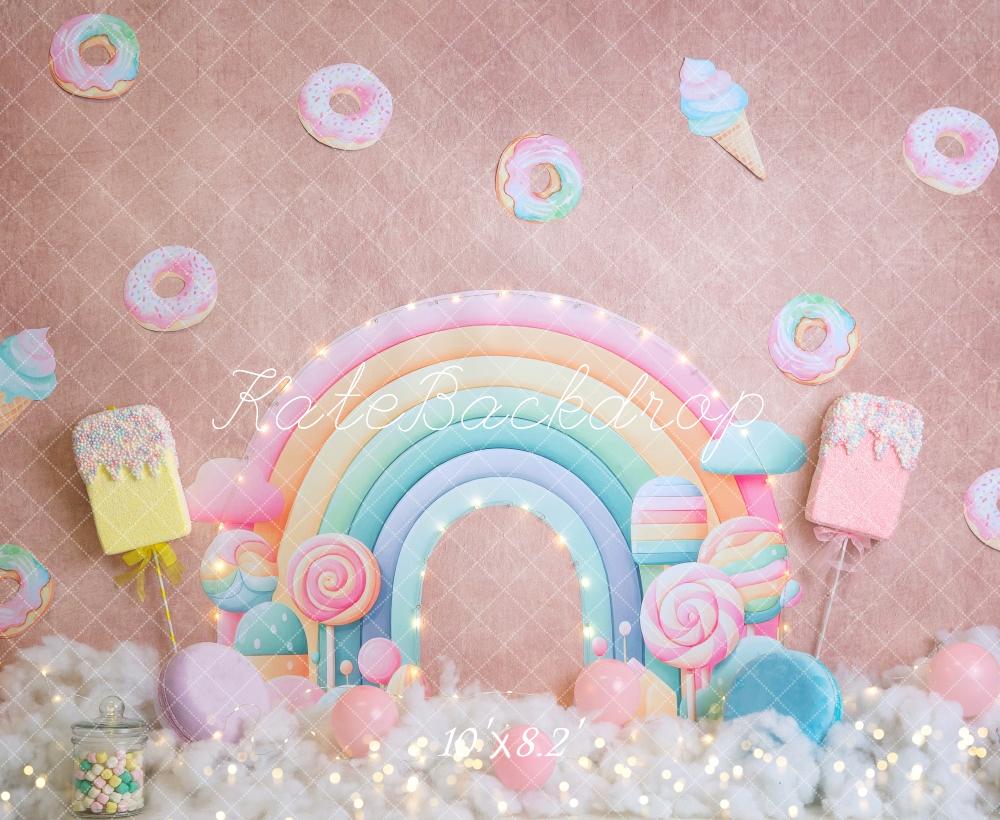 Kate Candy Rainbow Donut Backdrop Designed by Megan Leigh Photography - Image 5