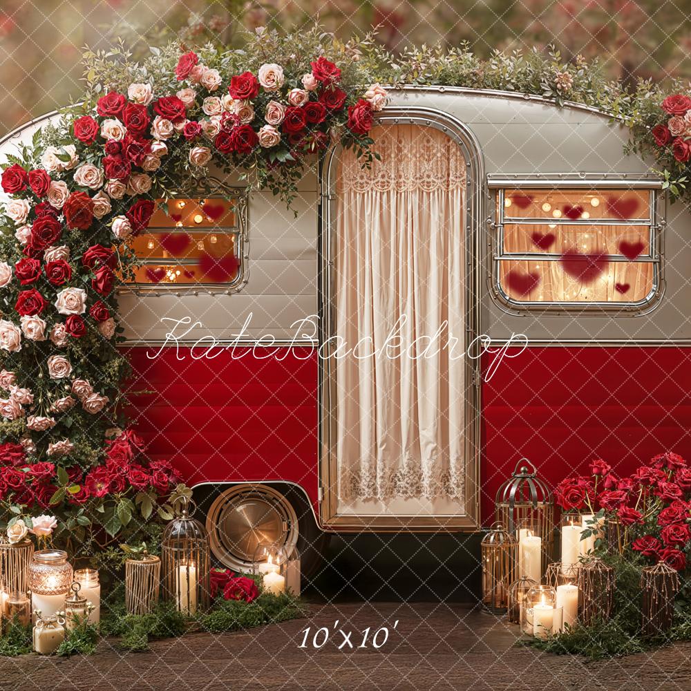 Kate Valentine Caravan Candles Romantic Floral Backdrop Designed by Emetselch - Image 7