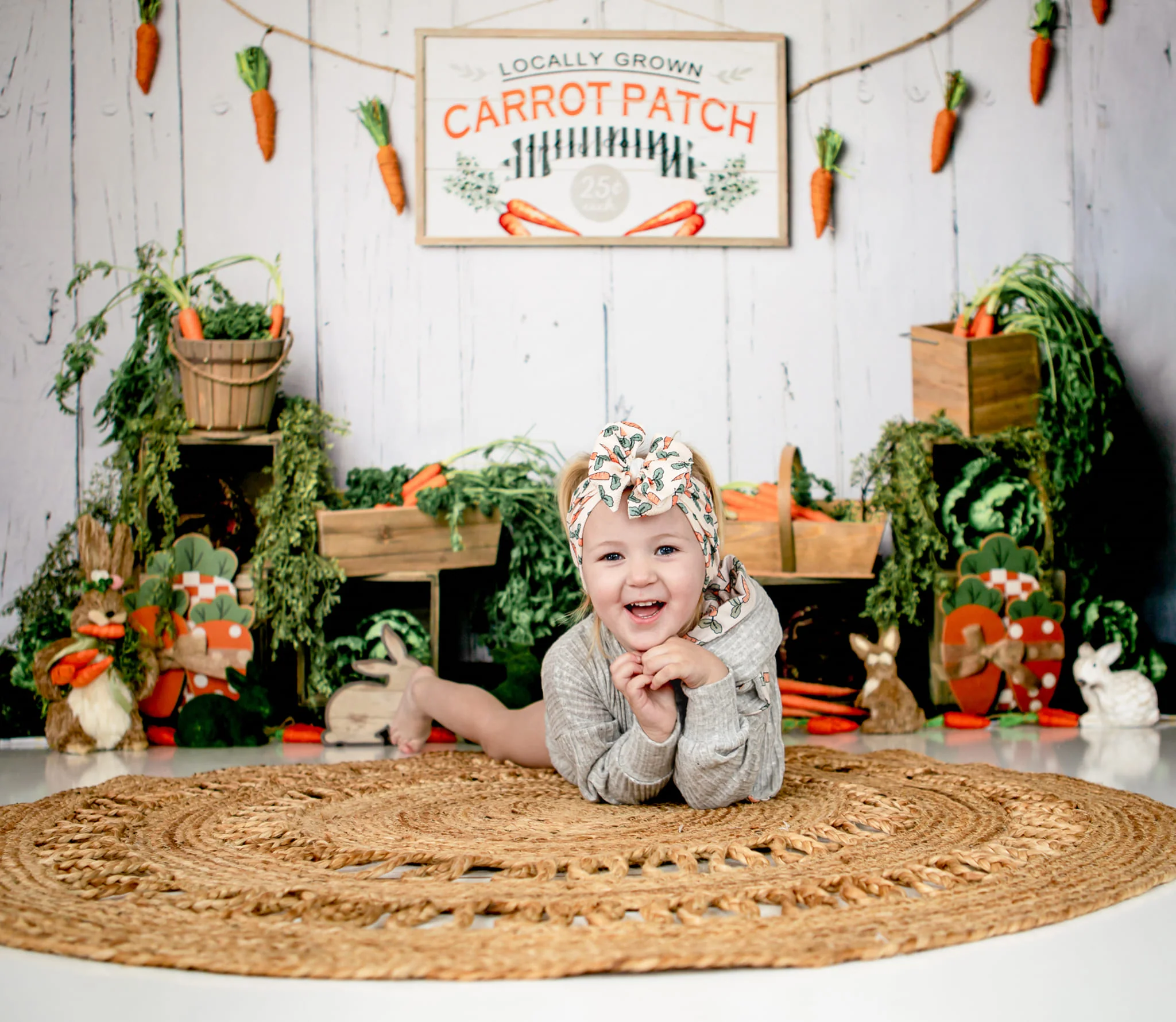 Kate Carrot Patch Easter Backdrop Designed by Megan Leigh Photography - Image 3