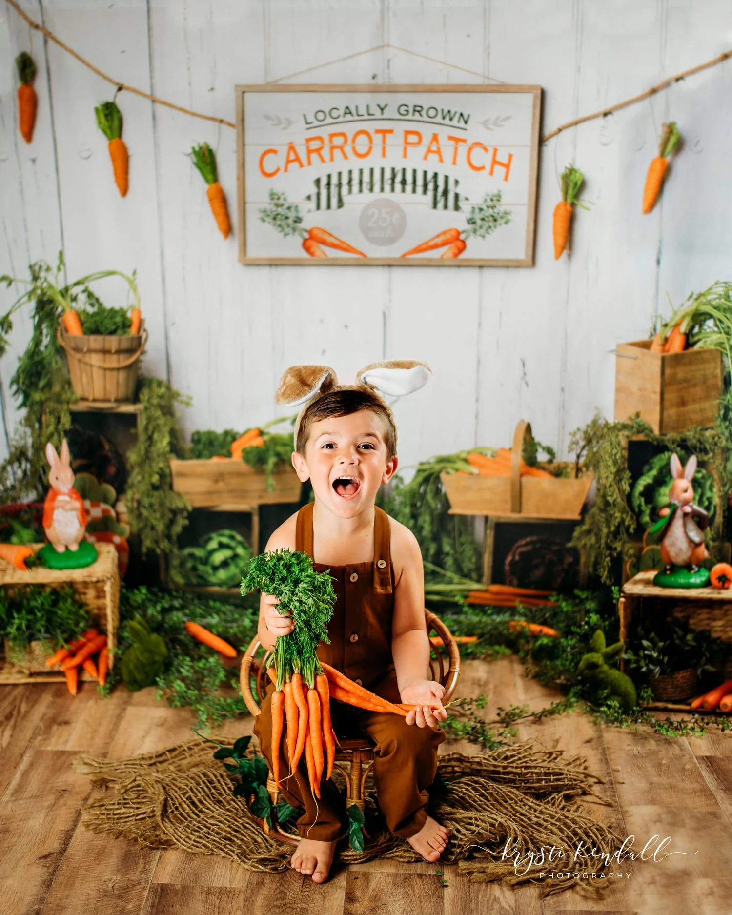 Kate Carrot Patch Easter Backdrop Designed by Megan Leigh Photography - Image 6