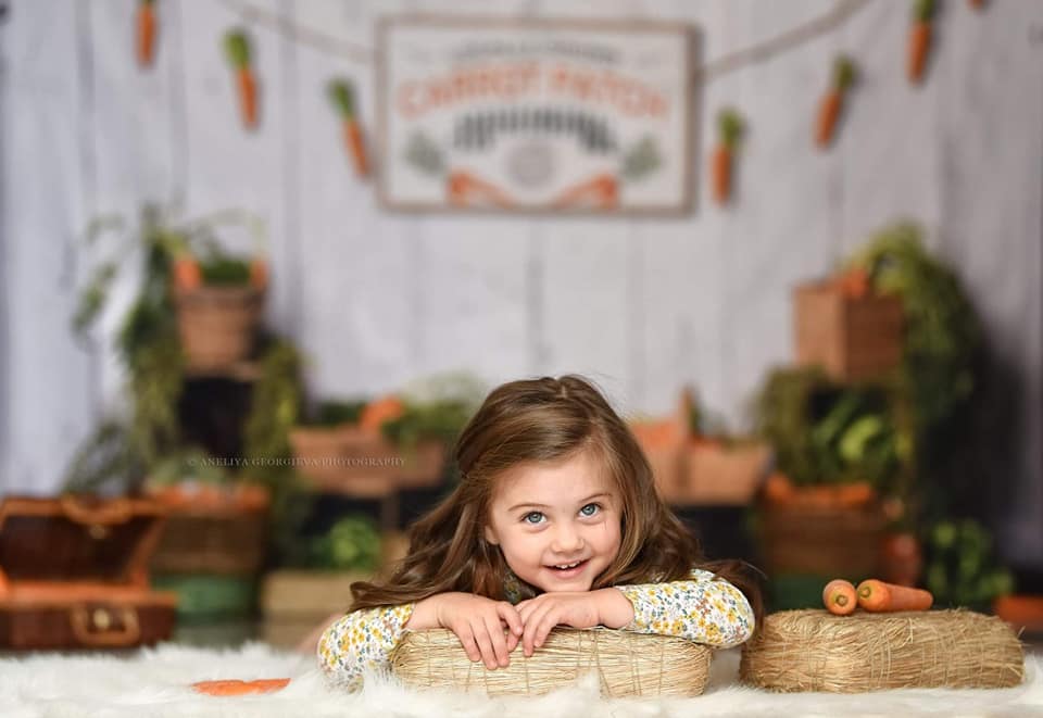 Kate Carrot Patch Easter Backdrop Designed by Megan Leigh Photography - Image 7