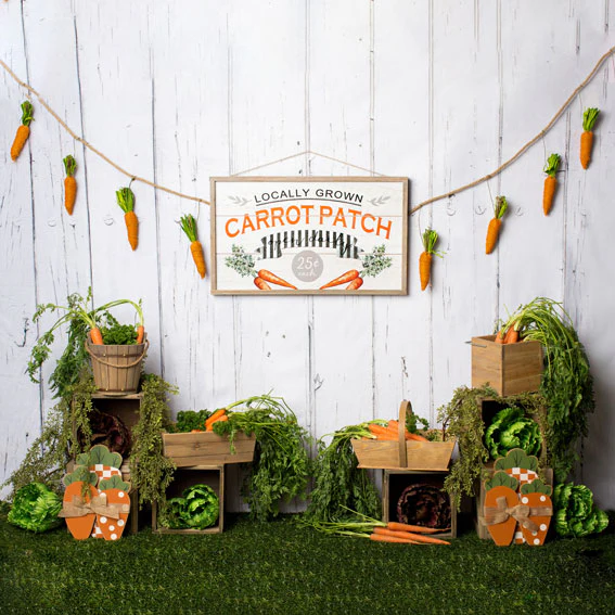 Kate Carrot Patch Easter Backdrop Designed by Megan Leigh Photography - Image 8