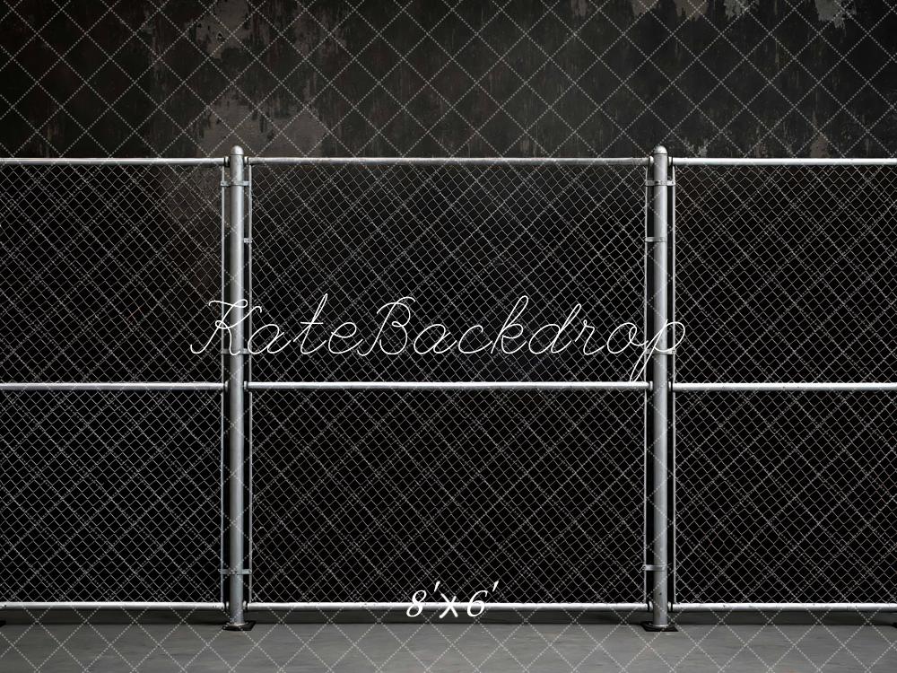 Kate Sport Chain Link Fence Dark Wall Backdrop Designed by Mini MakeBelieve - Image 3