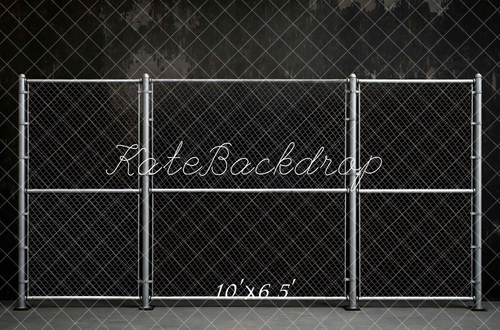 Kate Sport Chain Link Fence Dark Wall Backdrop Designed by Mini MakeBelieve - Image 4