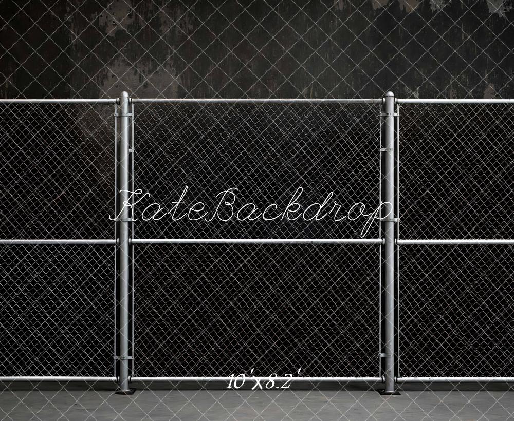 Kate Sport Chain Link Fence Dark Wall Backdrop Designed by Mini MakeBelieve - Image 6