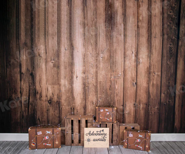 Kate Children Adventure Awaits Wooden Backdrop Designed By Staci Lynn Photography - Image 3