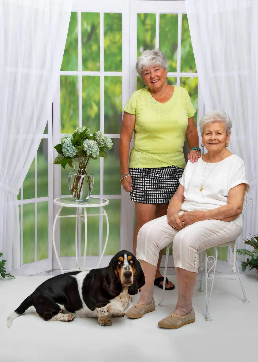 Kate Window View White Curtain Spring Backdrop Designed by JS Photography - Image 6