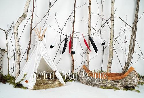 Kate Children Blissfully Birchbark Backdrop for Photography designed by Arica Kirby - Image 2
