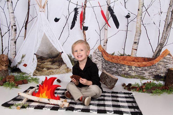 Kate Children Blissfully Birchbark Backdrop for Photography designed by Arica Kirby - Image 4