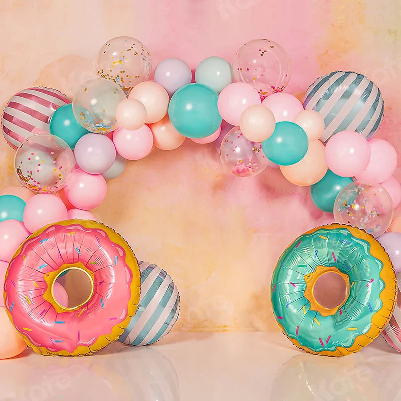 Kate Children Cake Smash Donut Balloons Backdrop Designed by Emetselch - Image 7
