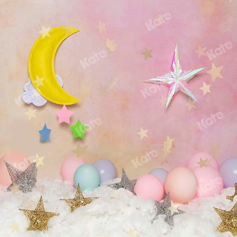 Kate Children Cake Smash Moon Star Backdrop Designed by Emetselch - Image 5