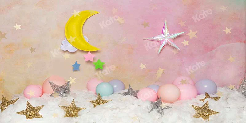Kate Children Cake Smash Moon Star Backdrop Designed by Emetselch - Image 8