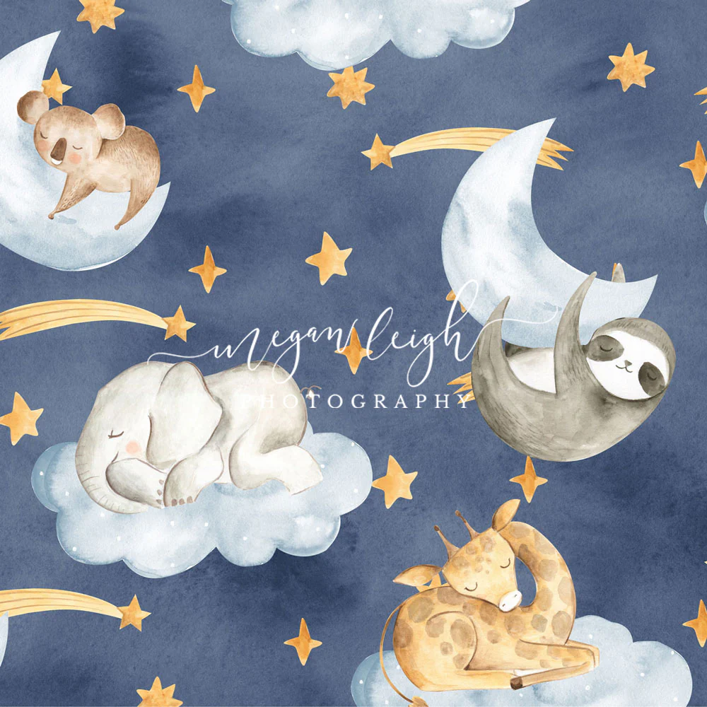 Kate Children Sleeping Animals Night Backdrop Designed by Megan Leigh Photography - Image 5