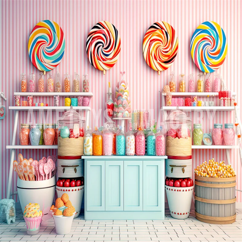Kate Children Sweet Candy Backdrop Designed by Angela Marie Photography - Image 5