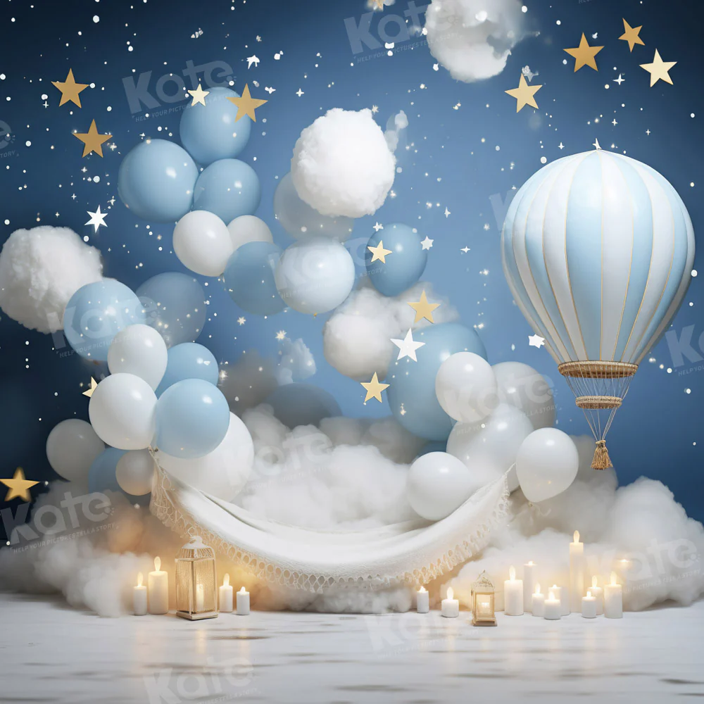 Kate Children Sweet Dream Hot Air Balloon Backdrop Designed by Chain Photography - Image 2