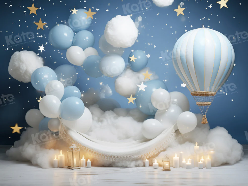 Kate Children Sweet Dream Hot Air Balloon Backdrop Designed by Chain Photography - Image 3