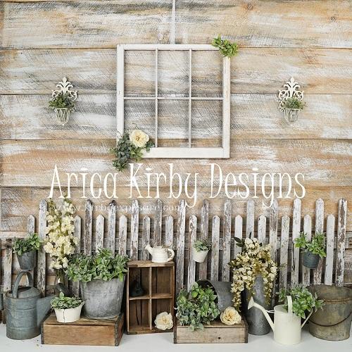 Kate Children Vintage Spring Veranda backdrop designed by Arica Kirby - Image 2