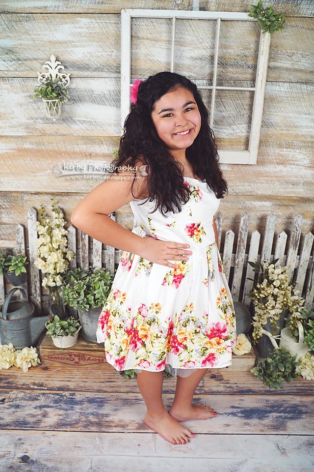 Kate Children Vintage Spring Veranda backdrop designed by Arica Kirby - Image 3
