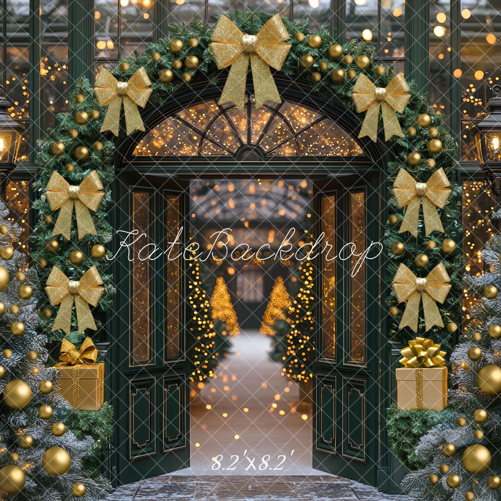 Kate Christmas Arch Garland Golden Ornaments Backdrop Designed by Mini MakeBelieve - Image 5