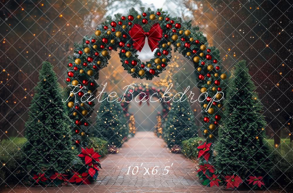Kate Christmas Arch Garland Pine Trees Backdrop Designed by Mini MakeBelieve - Image 4