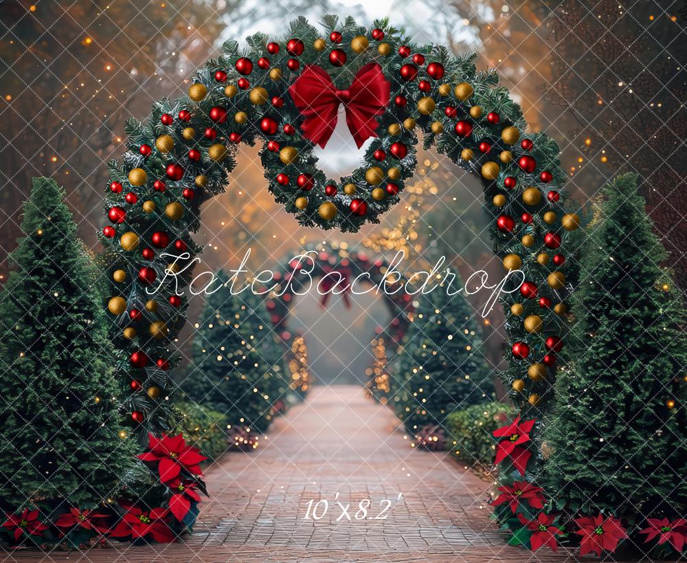 Kate Christmas Arch Garland Pine Trees Backdrop Designed by Mini MakeBelieve - Image 6